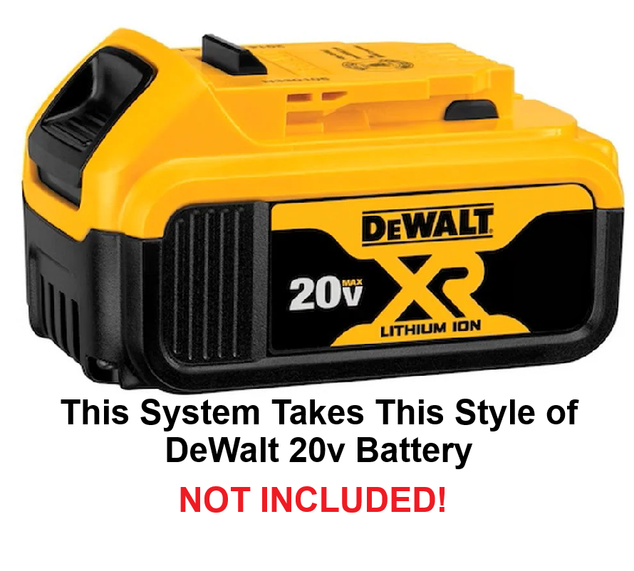 MonsterWash Bucket Topper (for Dewalt Battery Adapter)