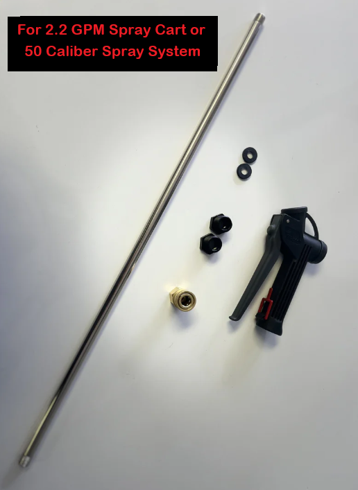 Wand Assembly 24" Lance Mild Steel (for 2.2gpm SprayCarts and 50 Caliber Spray System)